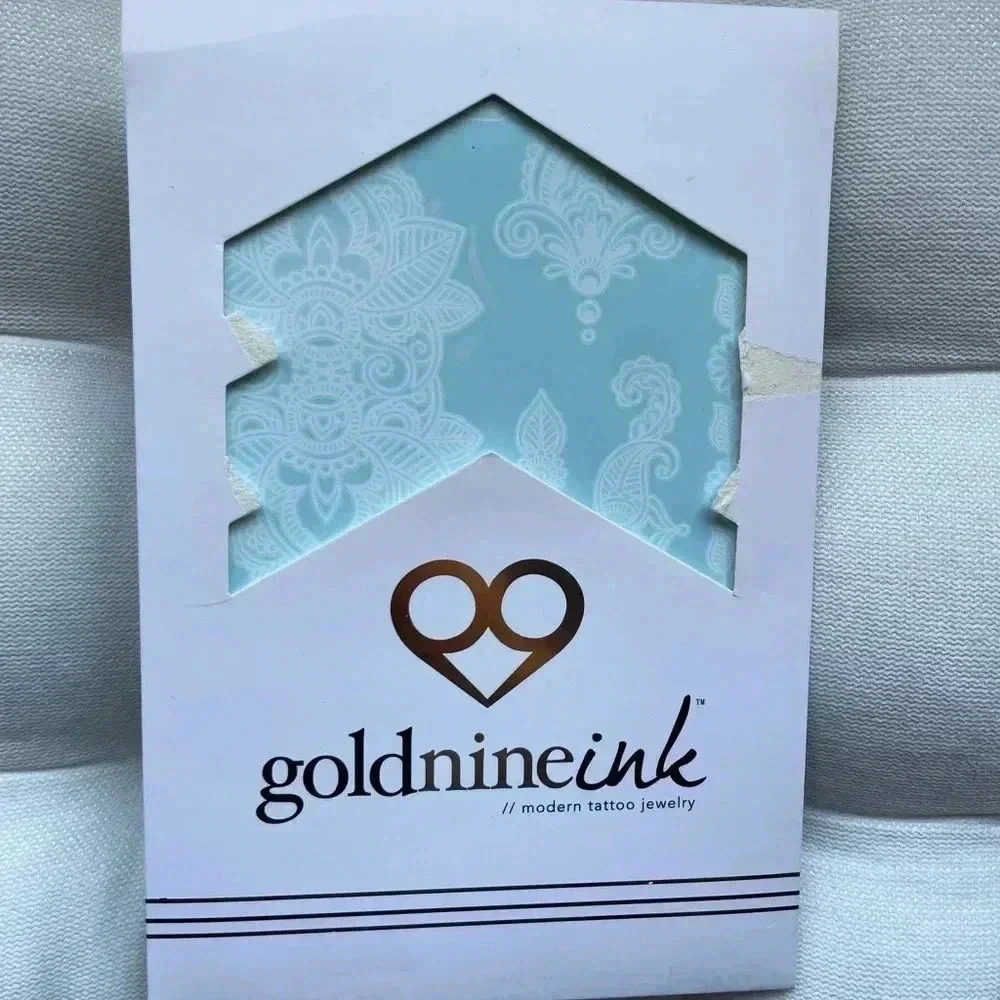 [Gold Nine Ink] White Henna Temporary Tattoo